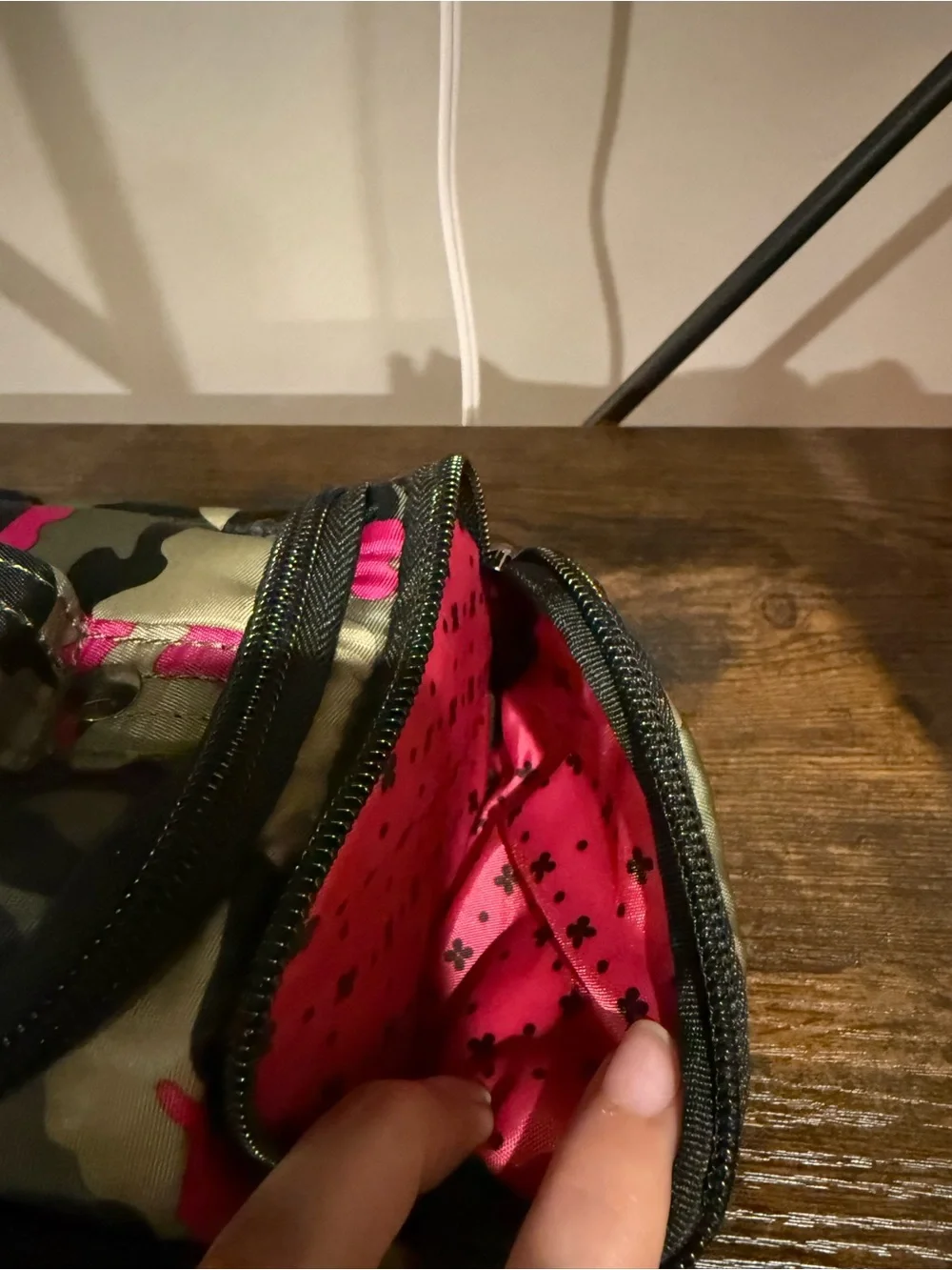 lug Pink and Green Camo Cosmetic Pouch - Picture 6 of 12